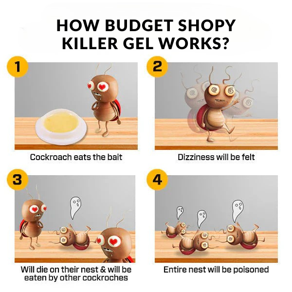 Cockroach Killer Gel 12pc in 1 Packet